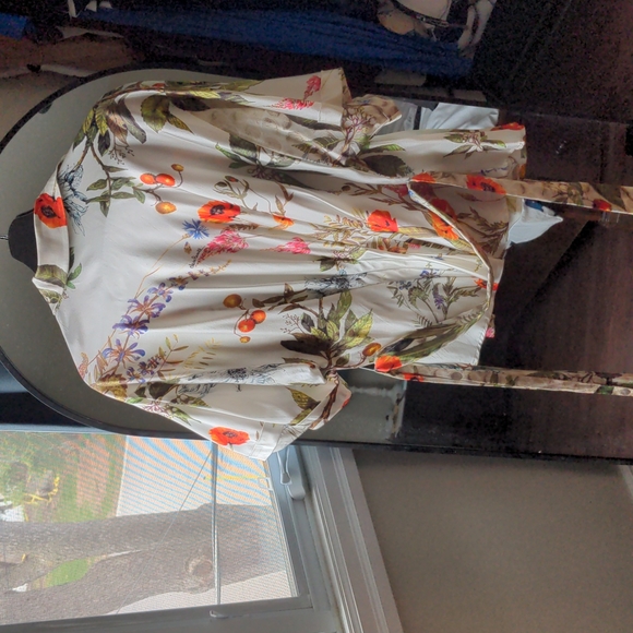 Roberto Cavalli kimono top / belted floral silk blouse / Class Cavalli - Picture 8 of 16